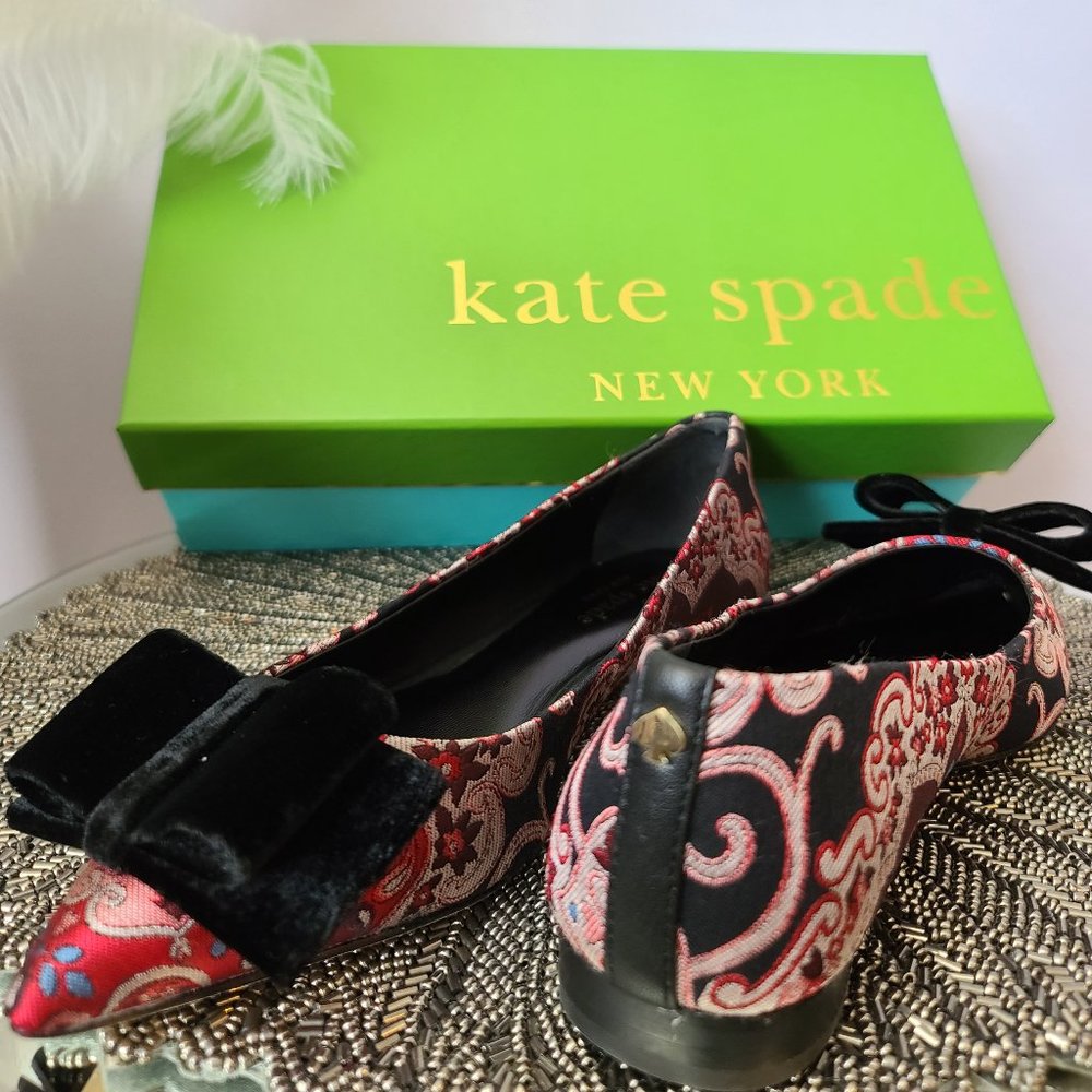 Kate Spade Keana Flat - Russet Multi-Brocade - Picture 1 of 7